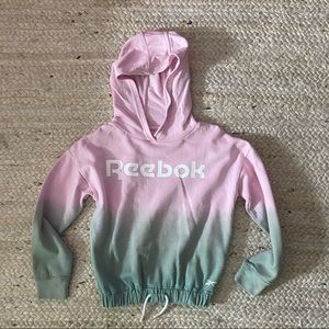 Girls Reebok cropped hoodie